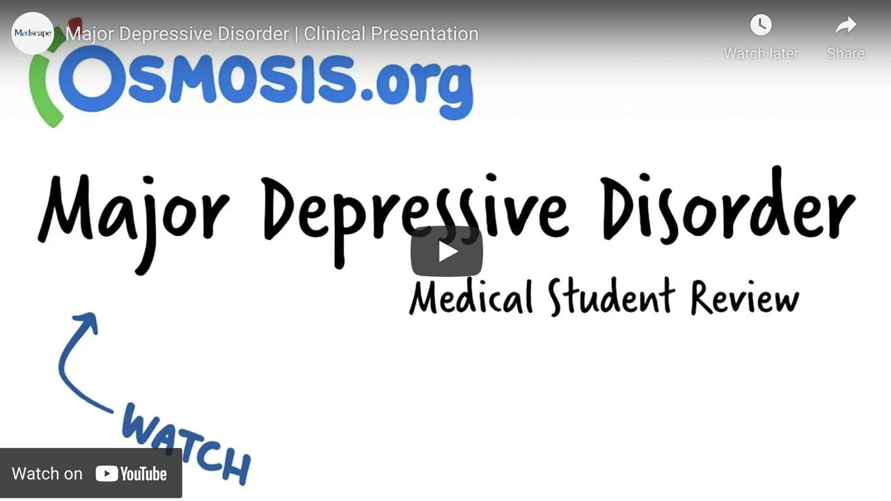 What is New York Home Care agency Caring Professionalsresource center - video on major depressive disorder